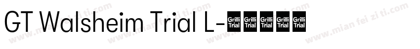 GT Walsheim Trial L字体转换